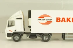 DAF 85 CF tractor with semi trailer "Bakker Logistiek" 2004, white, 53537, Tekno 1:50