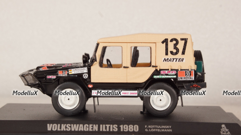 Volkswagen Iltis Paris-Dakar 1980 №137 Fffelmann, DeAgostini 1:43.Kottulinsky-G.Lo