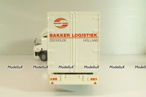 DAF 85 CF tractor with semi trailer "Bakker Logistiek" 2004, white, 53537, Tekno 1:50