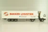 DAF 85 CF tractor with semi trailer "Bakker Logistiek" 2004, white, 53537, Tekno 1:50