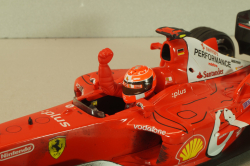 Ferrari F2003-GA Michael Schumacher (999 Grand Prix Points) Winner Canadian GP 2003, dirty version, Hot Wheels 1:18