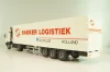 DAF 85 CF tractor with semi trailer "Bakker Logistiek" 2004, white, 53537, Tekno 1:50