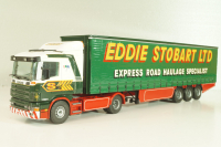 Scania 144L/460 tractor with semi trailer "Eddie Stobart LTD" 1998, white/green, 4418, Tekno 1:50