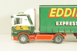 Scania 144L/460 tractor with semi trailer "Eddie Stobart LTD" 1998, white/green, 4418, Tekno 1:50
