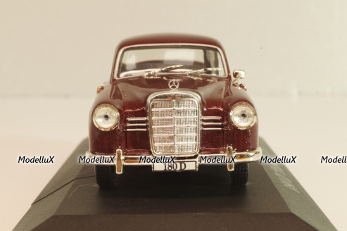 Mercedes-Benz 180 D Ponton (W120) 1954, maroon, MBOMS014, Mercedes-Benz Offizielle Modell Sammlung #14, Altaya 1:43 Уценка!
