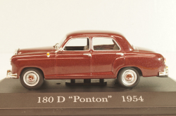 Mercedes-Benz 180 D Ponton (W120) 1954, maroon, MBOMS014, Mercedes-Benz Offizielle Modell Sammlung #14, Altaya 1:43 Уценка!