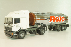 ERF EC 10 tractor with semi tank trailer "Rolo Nestle" 1997, white/chrome, 9203, Tekno 1:50