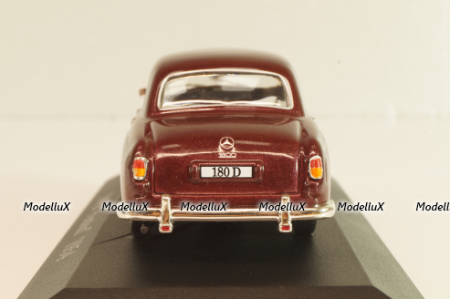 Mercedes-Benz 180 D Ponton (W120) 1954, maroon, MBOMS014, Mercedes-Benz Offizielle Modell Sammlung #14, Altaya 1:43 Уценка!