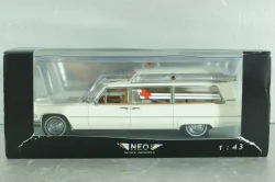 Cadillac S&S High Top Ambulance, white, 43894, NEO 1:43