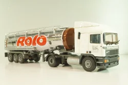 ERF EC 10 tractor with semi tank trailer "Rolo Nestle" 1997, white/chrome, 9203, Tekno 1:50