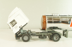 ERF EC 10 tractor with semi tank trailer "Rolo Nestle" 1997, white/chrome, 9203, Tekno 1:50