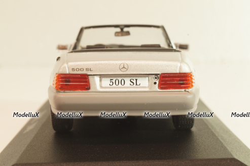 Mercedes-Benz 500 SL Roadster (R129) 1989, Silver, MBOMS036, Altaya, Mercedes-Benz Offizielle Modell Sammlung #36, 1:43