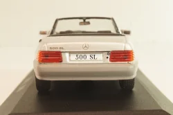 Mercedes-Benz 500 SL Roadster (R129) 1989, Silver, MBOMS036, Altaya, Mercedes-Benz Offizielle Modell Sammlung #36, 1:43