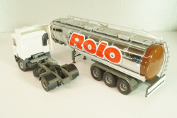 ERF EC 10 tractor with semi tank trailer "Rolo Nestle" 1997, white/chrome, 9203, Tekno 1:50