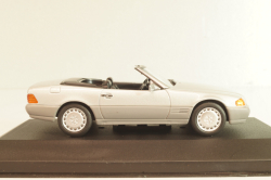 Mercedes-Benz 500 SL Roadster (R129) 1989, Silver, MBOMS036, Altaya, Mercedes-Benz Offizielle Modell Sammlung #36, 1:43