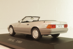Mercedes-Benz 500 SL Roadster (R129) 1989, Silver, MBOMS036, Altaya, Mercedes-Benz Offizielle Modell Sammlung #36, 1:43
