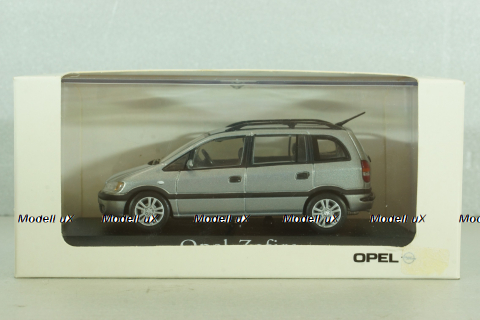 Opel Zafira 1999, silver, Minichamps 1:43