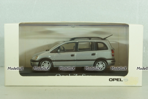 Opel Zafira 1999, silver, Minichamps 1:43