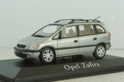 Opel Zafira 1999, silver, Minichamps 1:43