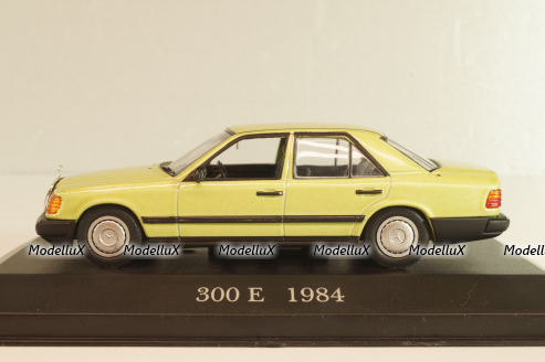Mercedes-Benz 300 E (W124) 1984, light green, MBOMS049, Mercedes-Benz Offizielle Modell Sammlung #49, Altaya 1:43