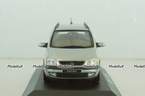 Opel Zafira 1999, silver, Minichamps 1:43