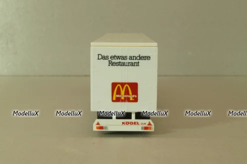 Scania 143M with semi-trailer McDonald's, red/white, 80811, Albedo 1:87