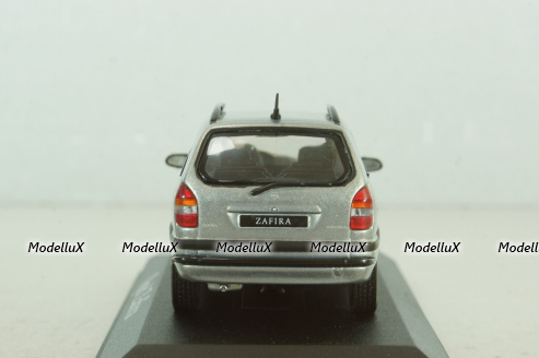 Opel Zafira 1999, silver, Minichamps 1:43