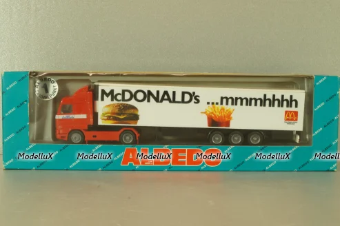 Scania 143M with semi-trailer McDonald's, red/white, 80811, Albedo 1:87