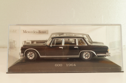 Mercedes-Benz 600 (W100) 1964, black, Altaya, MBOMS056, Mercedes-Benz Offizielle Modell Sammlung #56, 1:43
