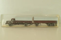 Krupp Titan with trailer, brown, 24480, Wiking 1:87