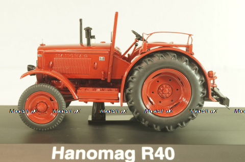 Hanomag R40 1950, tractor, maroon, Schuco 1:43