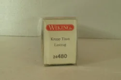 Krupp Titan with trailer, brown, 24480, Wiking 1:87