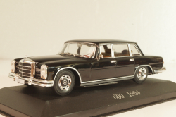 Mercedes-Benz 600 (W100) 1964, black, Altaya, MBOMS056, Mercedes-Benz Offizielle Modell Sammlung #56, 1:43