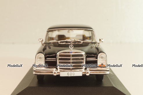 Mercedes-Benz 600 (W100) 1964, black, Altaya, MBOMS056, Mercedes-Benz Offizielle Modell Sammlung #56, 1:43