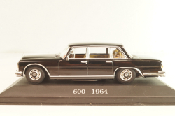 Mercedes-Benz 600 (W100) 1964, black, Altaya, MBOMS056, Mercedes-Benz Offizielle Modell Sammlung #56, 1:43
