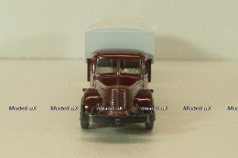 Krupp Titan with trailer, brown, 24480, Wiking 1:87