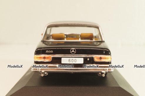 Mercedes-Benz 600 (W100) 1964, black, Altaya, MBOMS056, Mercedes-Benz Offizielle Modell Sammlung #56, 1:43