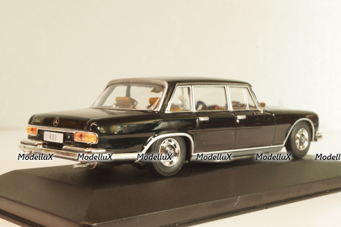 Mercedes-Benz 600 (W100) 1964, black, Altaya, MBOMS056, Mercedes-Benz Offizielle Modell Sammlung #56, 1:43
