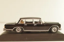 Mercedes-Benz 600 (W100) 1964, black, Altaya, MBOMS056, Mercedes-Benz Offizielle Modell Sammlung #56, 1:43