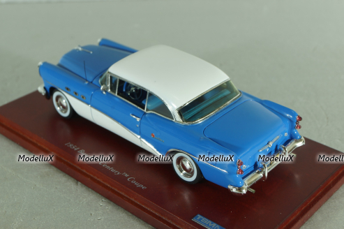 Buick Century Coupe 1954, blur/white, TSM114337, TSM 1:43