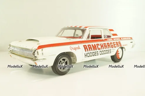 Dodge 330 Ramchargers 1964, white, L.E 504 pcs, A1806900, ACME 1:18