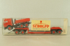 Mercedes 3850 S Heavy Duty Truck with trailer 1985, red  29504, Wiking 1:87