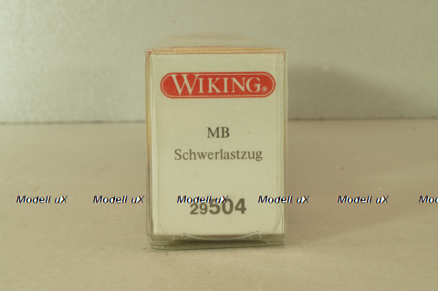 Mercedes 3850 S Heavy Duty Truck with trailer 1985, red  29504, Wiking 1:87