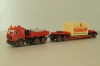 Mercedes 3850 S Heavy Duty Truck with trailer 1985, red  29504, Wiking 1:87