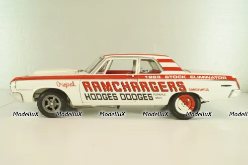 Dodge 330 Ramchargers 1964, white, L.E 504 pcs, A1806900, ACME 1:18