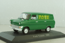 Ford Transit delivery bus " Mann Filter" 1969, green, 7421103, Atlas 1:43 