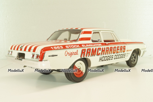 Dodge 330 Ramchargers 1964, white, L.E 504 pcs, A1806900, ACME 1:18