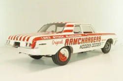 Dodge 330 Ramchargers 1964, white, L.E 504 pcs, A1806900, ACME 1:18