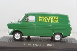 Ford Transit delivery bus " Mann Filter" 1969, green, 7421103, Atlas 1:43 