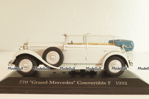 Mercedes-Benz 770 "Grand Mercedes" Convertible F 1932, grey, MBOMS007, Mercedes-Benz Offizielle Modell-Sammlung #7, Altaya 1:43 Уценка!